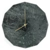 New Hemverk - Vægur - Grøn Marmor - Grøn/Guld - Ø28 cm