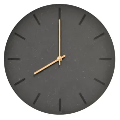 Outlet Hemverk - Vægur - Gunpowder - Sort/Guld - Ø28 cm