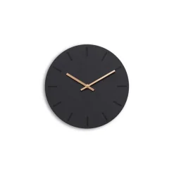 Clearance Hemverk - Vægur - Gunpowder - Sort/Kobber - Ø28 cm