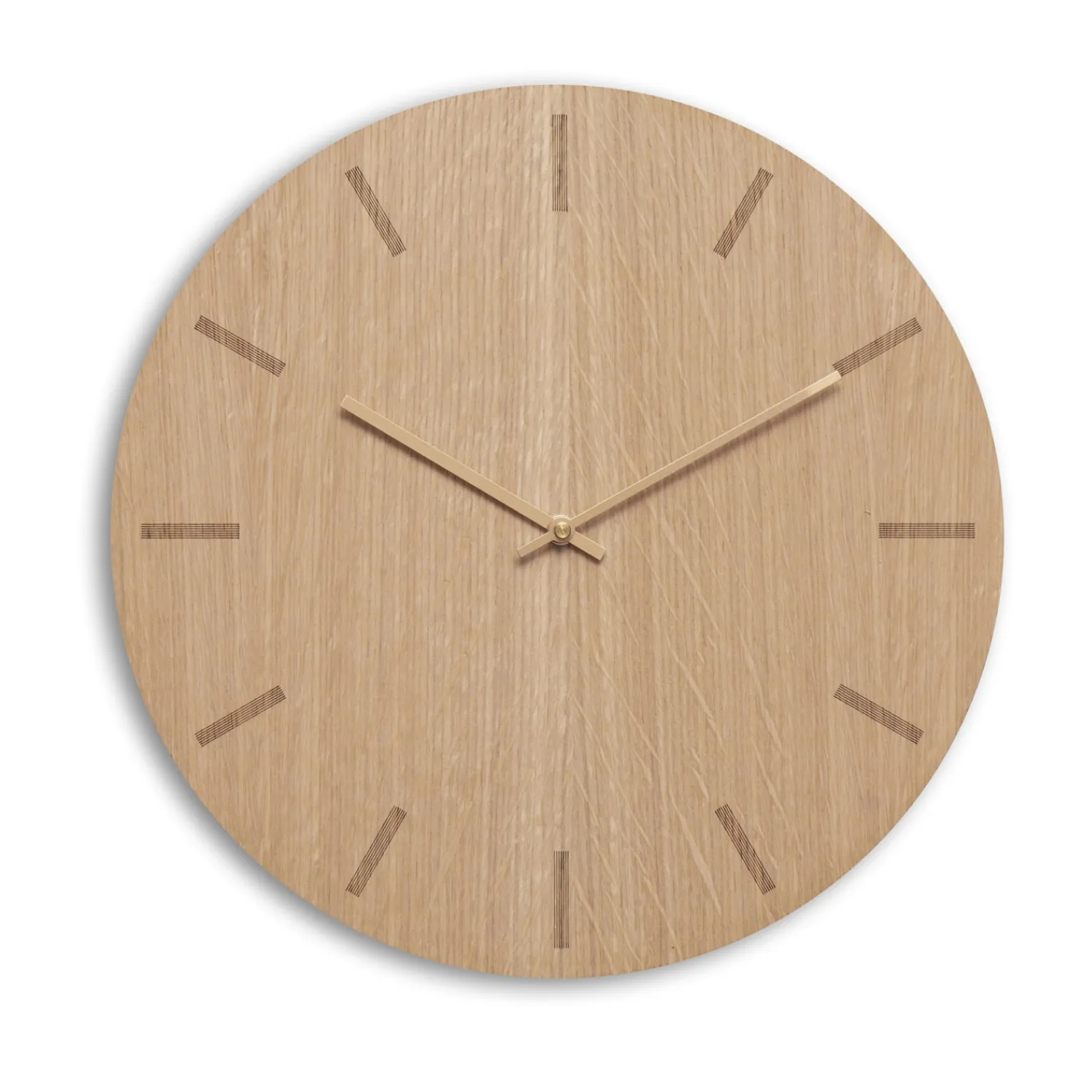 Sale Hemverk - Vægur - Light Oak - Eg/Kobber - Ø38 cm