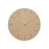 Clearance Hemverk - Vægur - Light Oak - Eg/Sølv - Ø28 cm