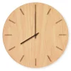 Clearance Hemverk - Vægur - Light Oak - Eg/Sort - Ø38 cm