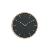 Hot Hemverk - Vægur - Lys Eg/Mørkegrøn - Kobber visere - Ø28 cm