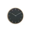 Best Hemverk - Vægur - Lys Eg/Mørkegrøn - Sølv visere - Ø28 cm