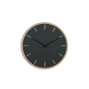 Discount Hemverk - Vægur - Lys Eg/Mørkegrøn - Sorte visere - Ø28 cm