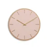 Hot Hemverk - Vægur - Lys Eg/Powder Dusty Rose - Guld visere - Ø38 cm