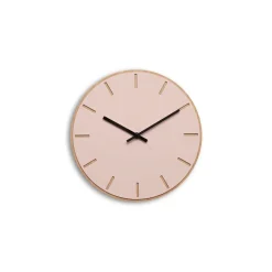 New Hemverk - Vægur - Lys Eg/Powder Dusty Rose - Sorte visere - Ø28 cm