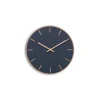Online Hemverk - Vægur - Lys Eg/Smokey blue - Kobber visere - Ø28 cm