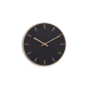 Best Hemverk - Vægur - Lys Eg/Sort - Kobber visere - Ø28 cm