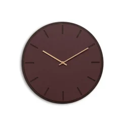 Online Hemverk - Vægur - Mørk Eg/Burgundy - Kobber visere - Ø38 cm