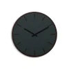 Online Hemverk - Vægur - Mørk Eg/Conifer Grøn - Sorte visere - Ø38 cm