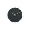 Online Hemverk - Vægur - Mørk Eg/Conifer Grøn - Kobber visere - Ø28 cm
