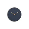 Best Hemverk - Vægur - Mørk Eg/Smokey Blue - Kobber visere - Ø28 cm