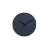 Clearance Hemverk - Vægur - Mørk Eg/Smokey Blue - Sorte visere - Ø28 cm