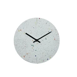 Hot Hemverk - Vægur - Multicolour m. sorte visere - Ø25 cm