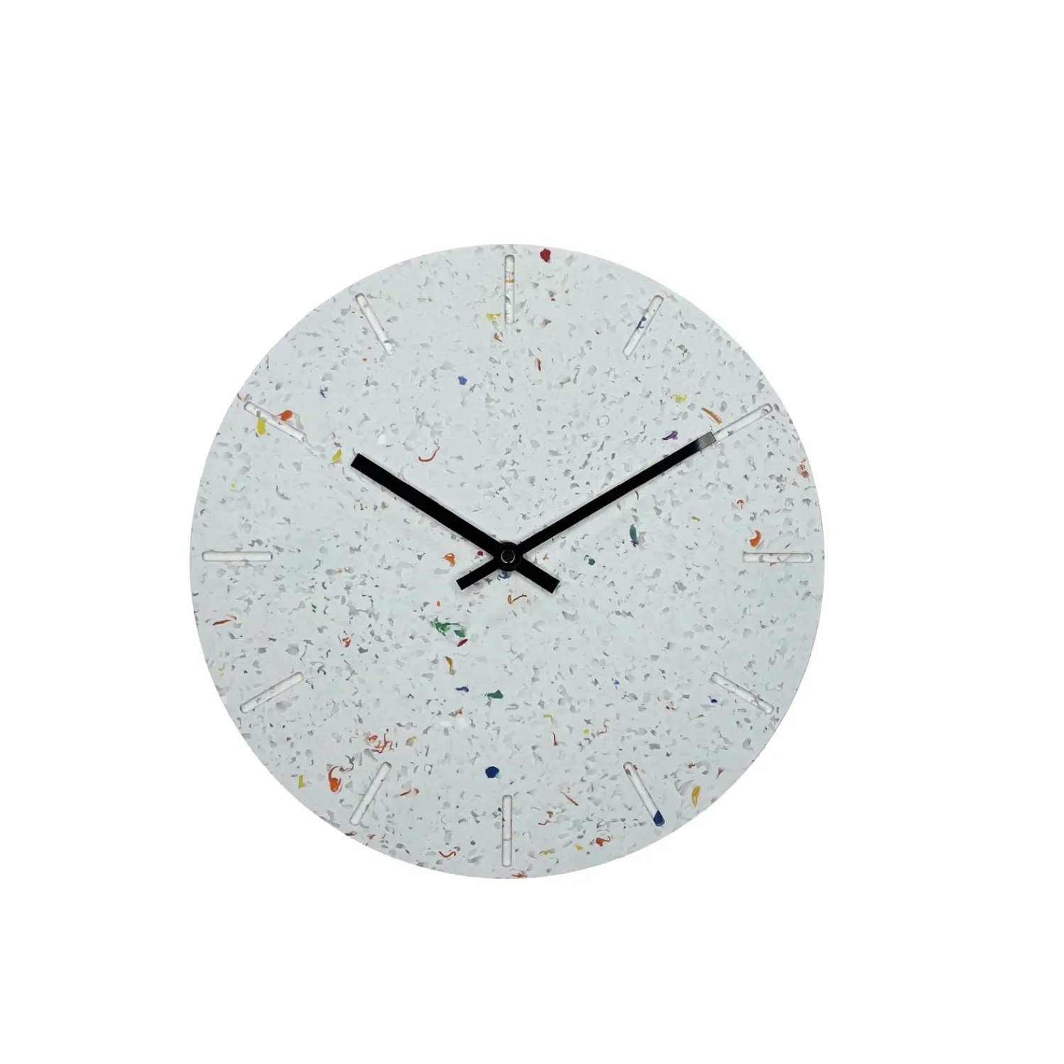 Hot Hemverk - Vægur - Multicolour m. sorte visere - Ø25 cm