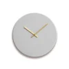 Clearance Hemverk - Vægur - Shape - Lys grå - Guld visere - Ø38 cm