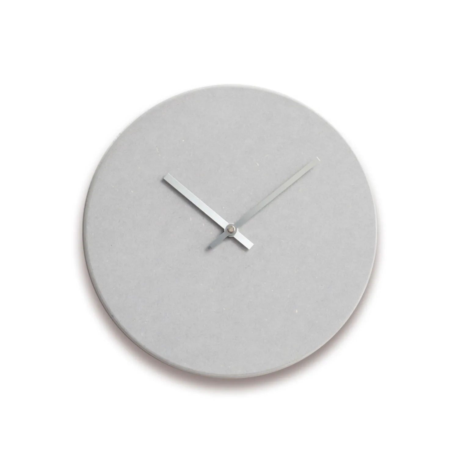 Hemverk - Vægur - Shape - Lys grå - Sølv visere - Ø28 cm