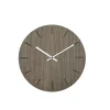 Outlet Hemverk - Vægur - Valnød - Ø28 cm - Sølv visere
