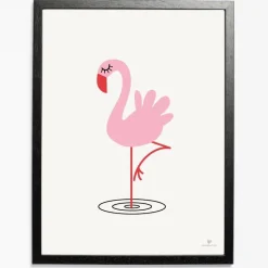 Sale KAI Copenhagen - Plakat med flamingo - 50x70 cm.