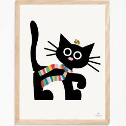 Best KAI Copenhagen - Plakat med kat - 50x70 cm.