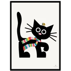 Best KAI Copenhagen - Plakat med kat - 50x70 cm.
