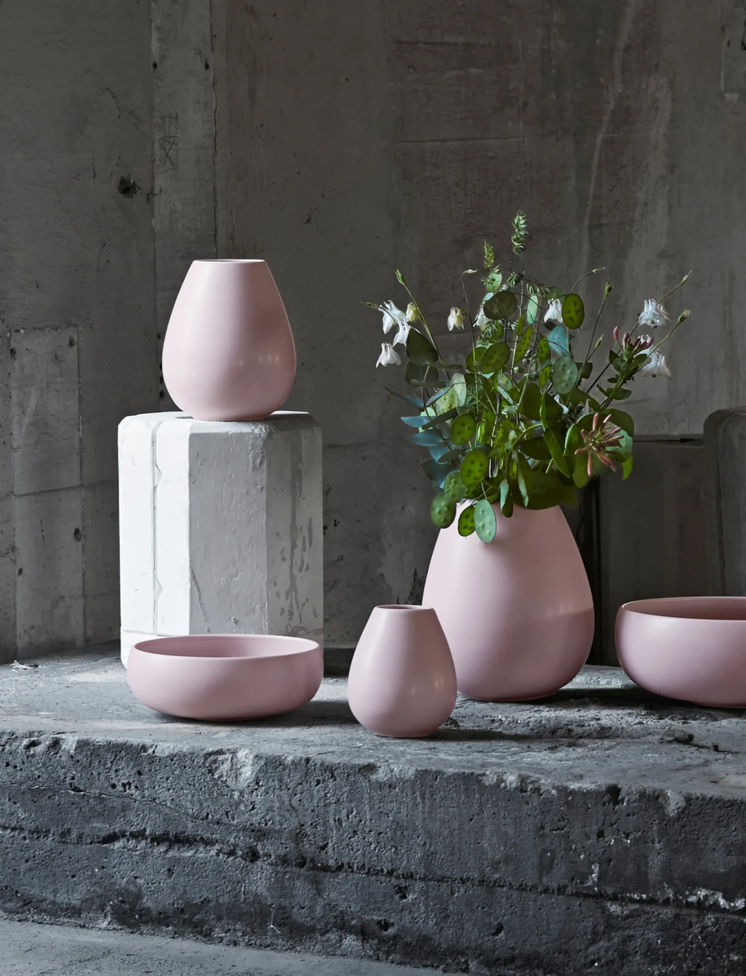 Sale Knabstrup Keramik Knabstrup Kemarik - Earth vase H 24 cm dusty rose