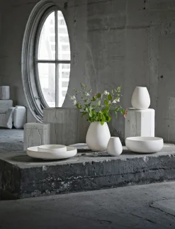 Hot Knabstrup Keramik - Earth vase H 24 cm chalk