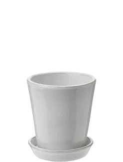Outlet Knabstrup Keramik - urtepotteskjuler Ø 10.5 cm white