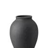 Clearance Knabstrup Keramik - vase H 12.5 cm black