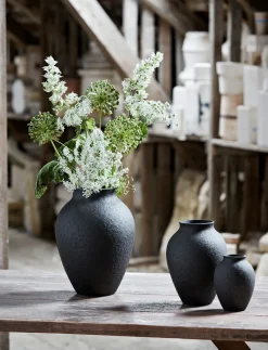 Clearance Knabstrup Keramik - vase H 20 cm black