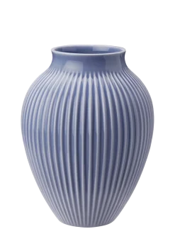 Outlet Knabstrup Keramik - vase H 20 cm ripple lavender