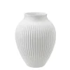 Clearance Knabstrup Keramik - vase H 20 cm ripple white