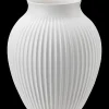 Online Knabstrup Keramik - vase H 27 cm ripple white