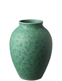 Outlet Knabstrup Keramik - vase H 12.5 cm verdigris green