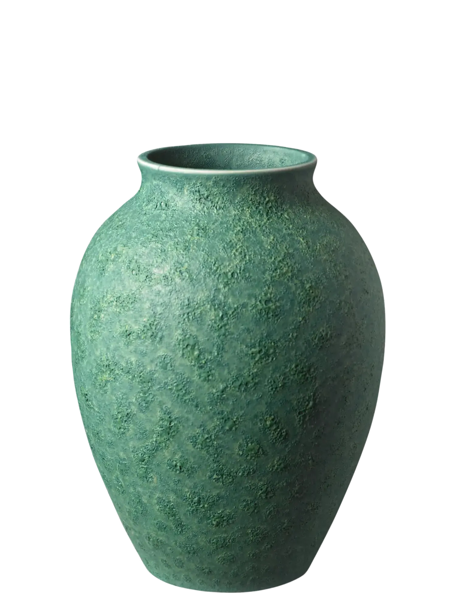Outlet Knabstrup Keramik - vase H 12.5 cm verdigris green
