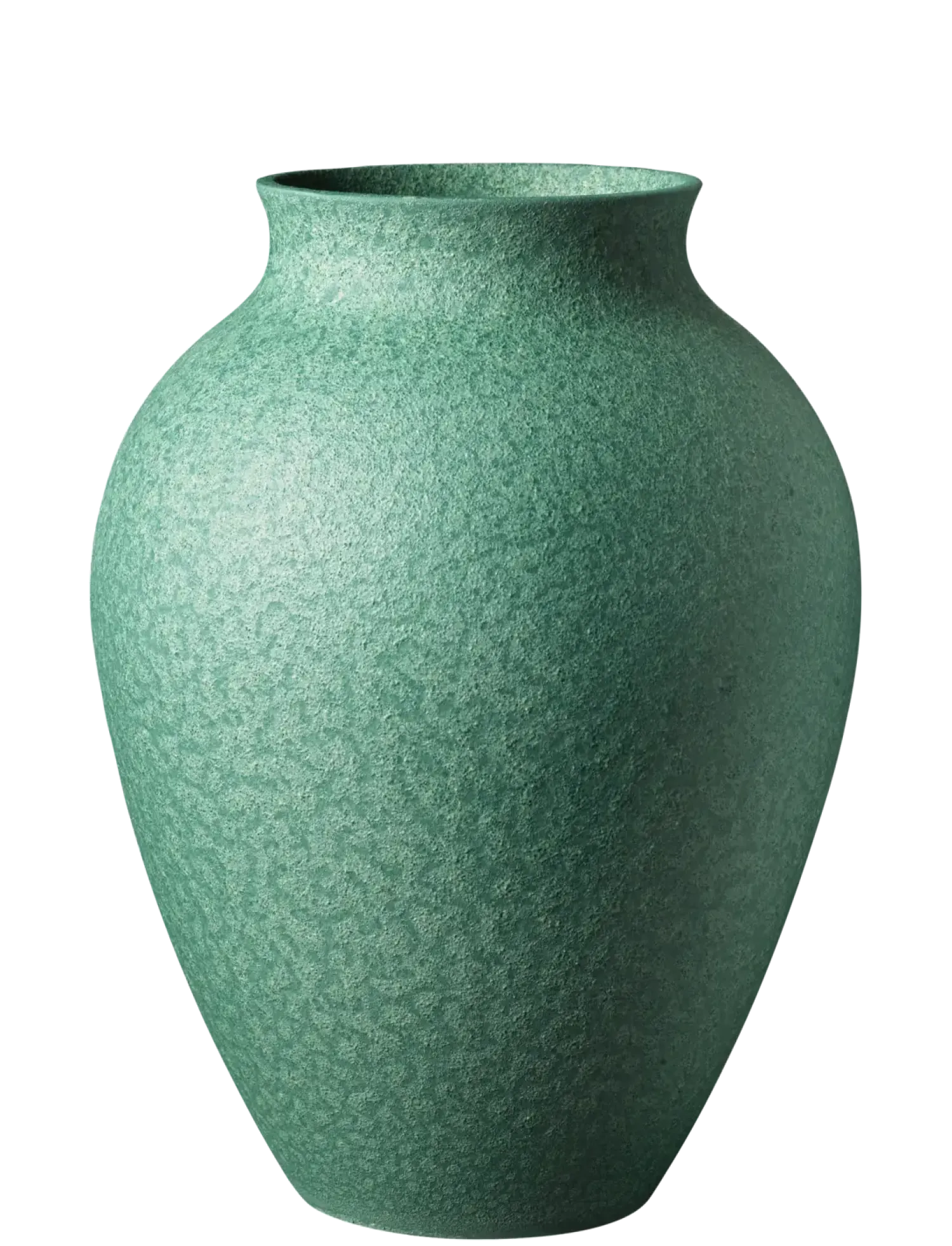 New Knabstrup Keramik - vase H 27 cm verdigris green