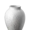 Outlet Knabstrup Keramik - vase H 12.5 cm white / grey