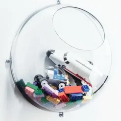 Outlet Koziol - Hanging display Orion - Large - transparent kugle - Sæt med 2 halvkugler