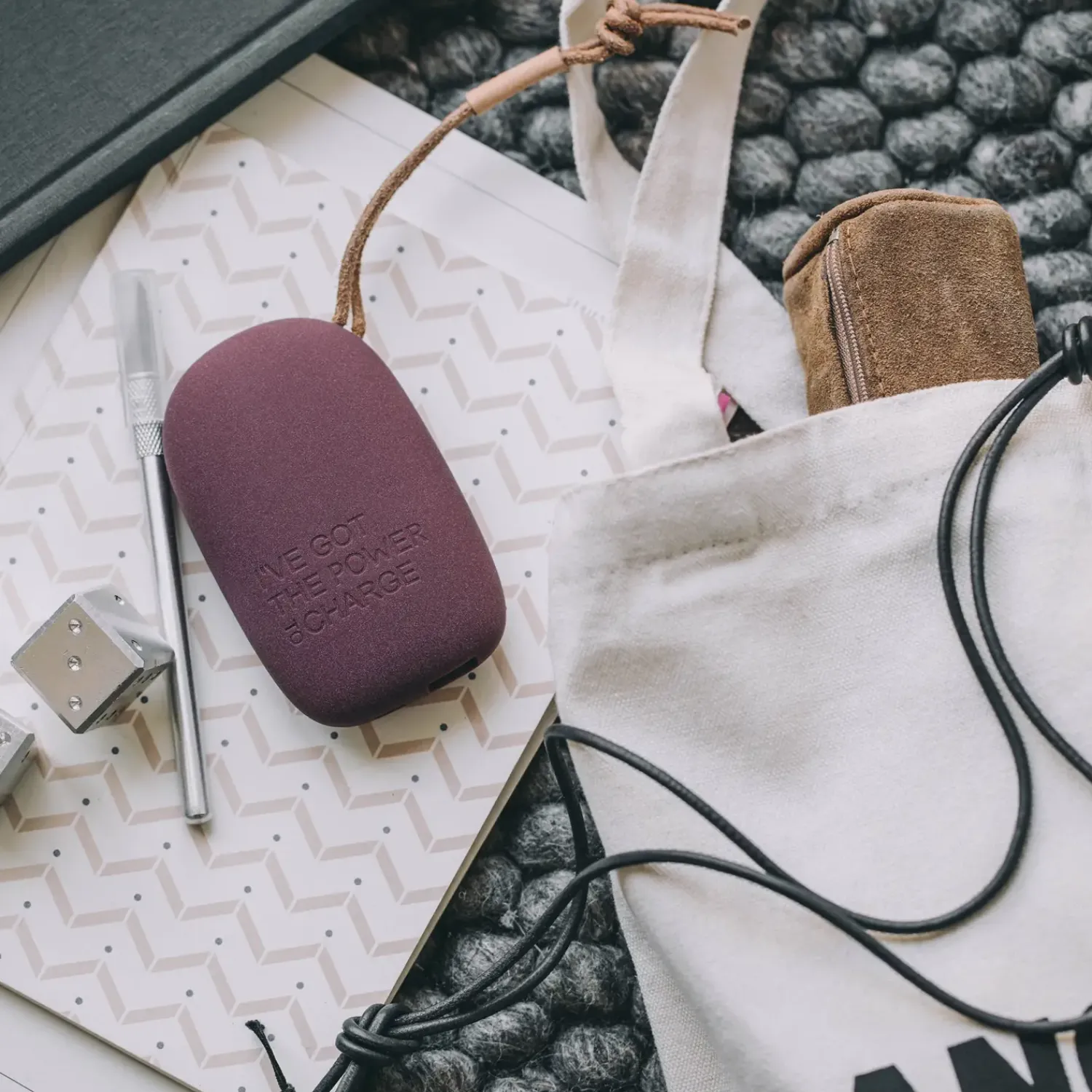 Clearance Kreafunk - toCHARGE Urban Plum - Opladere