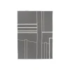 Hot Kristina Dam - Architecture Throw, Sort Melange/Off-White
