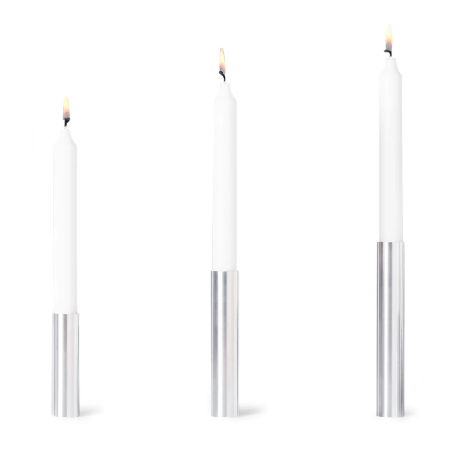Outlet Kunstindustrien - Box 3 Slim Light lysetage Rustfrit stål - Højde 10 cm, 14 cm ,17 cm