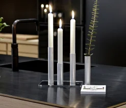 Outlet Kunstindustrien - Box 3 Slim Light lysetage Rustfrit stål - Højde 10 cm, 14 cm ,17 cm