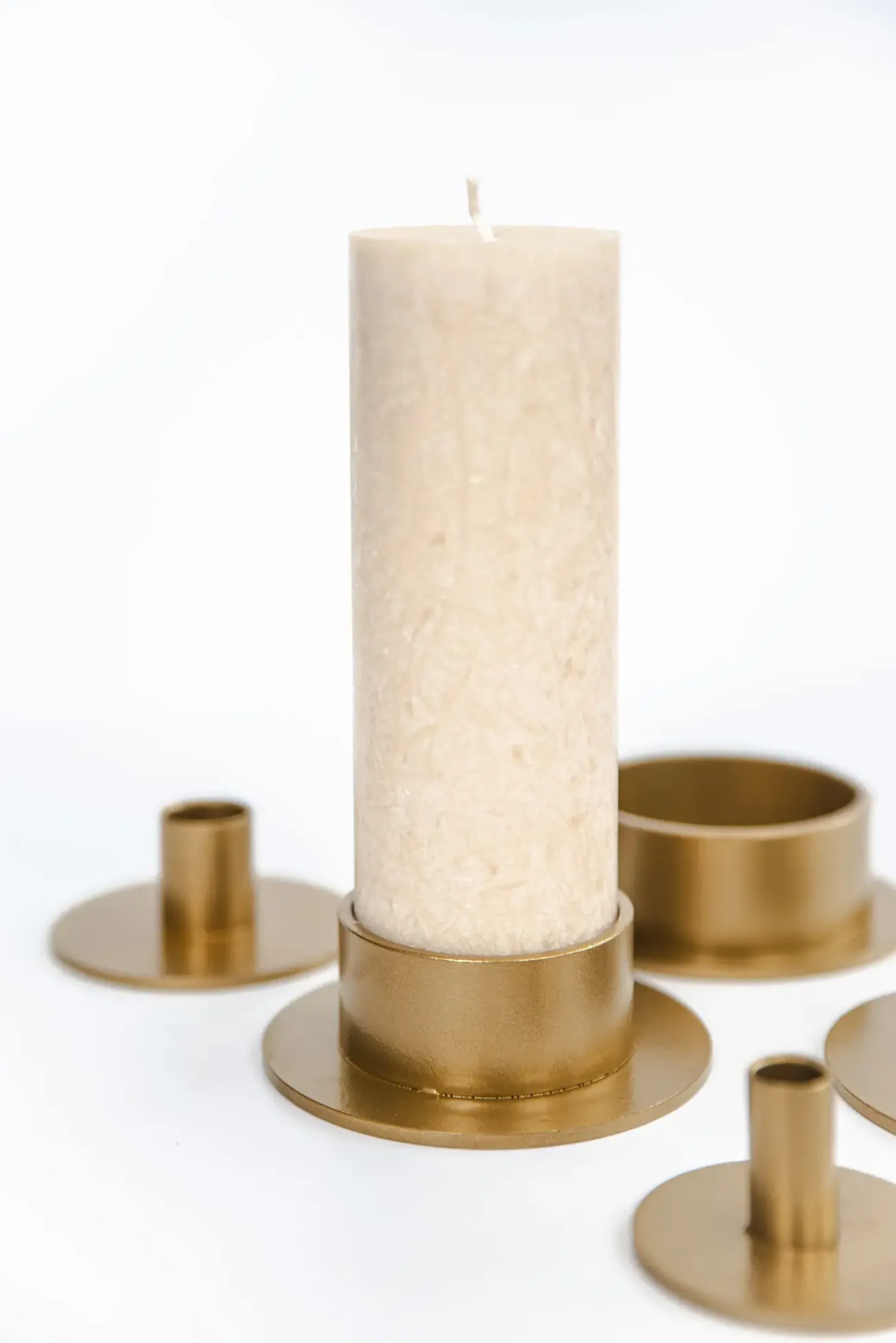 Best Kunstindustrien - Circle lysestage Ø5 cm - Guld
