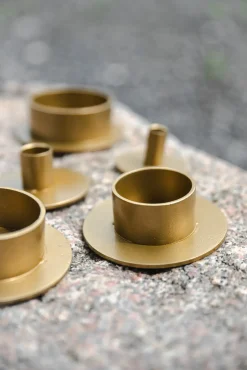 Best Kunstindustrien - Circle lysestage Ø5 cm - Guld