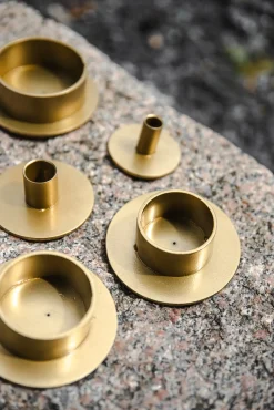 Best Kunstindustrien - Circle lysestage Ø5 cm - Guld