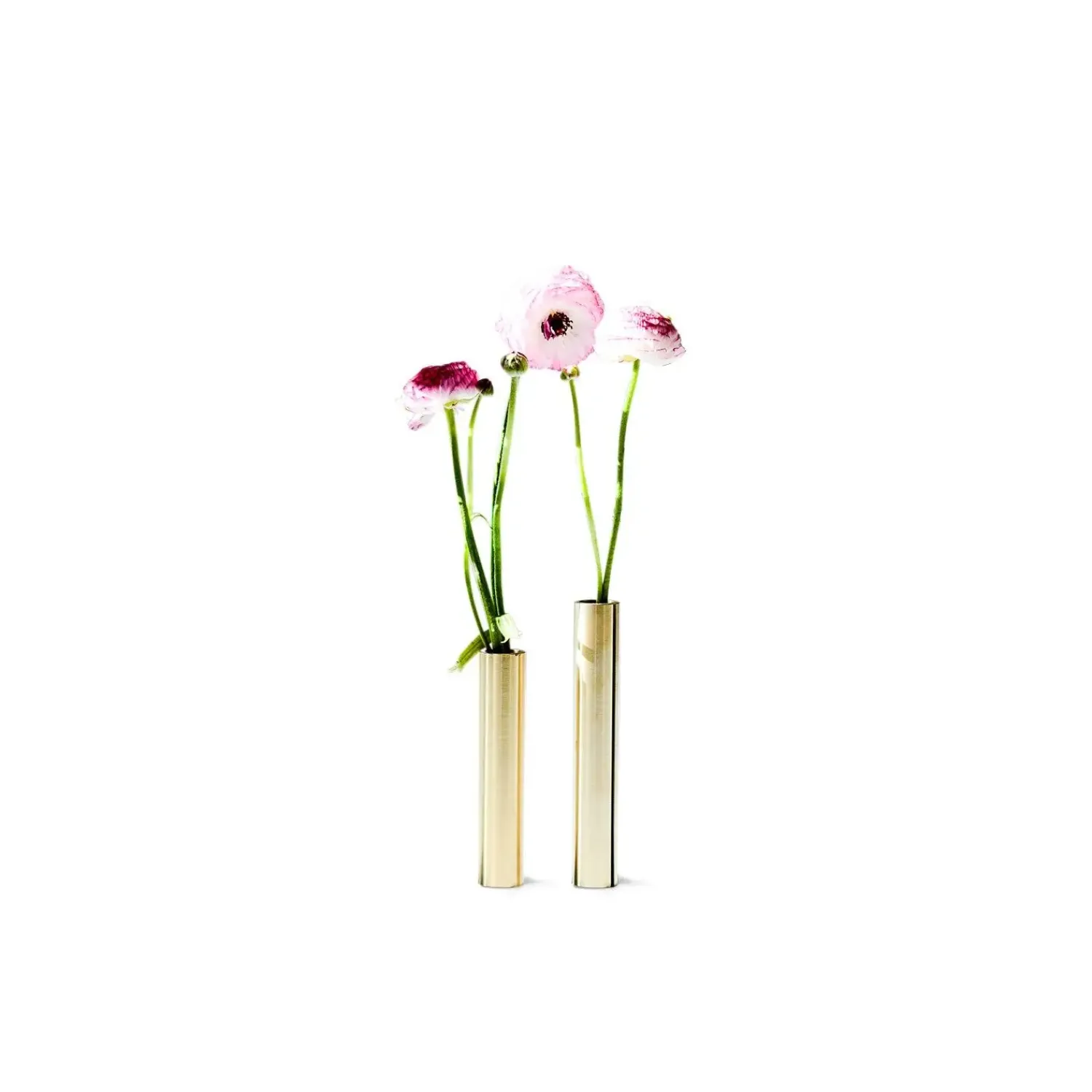 Clearance Kunstindustrien - Slim Vase - Messing - Højde 17 cm