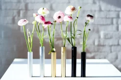 Clearance Kunstindustrien - Slim Vase - Messing - Højde 17 cm