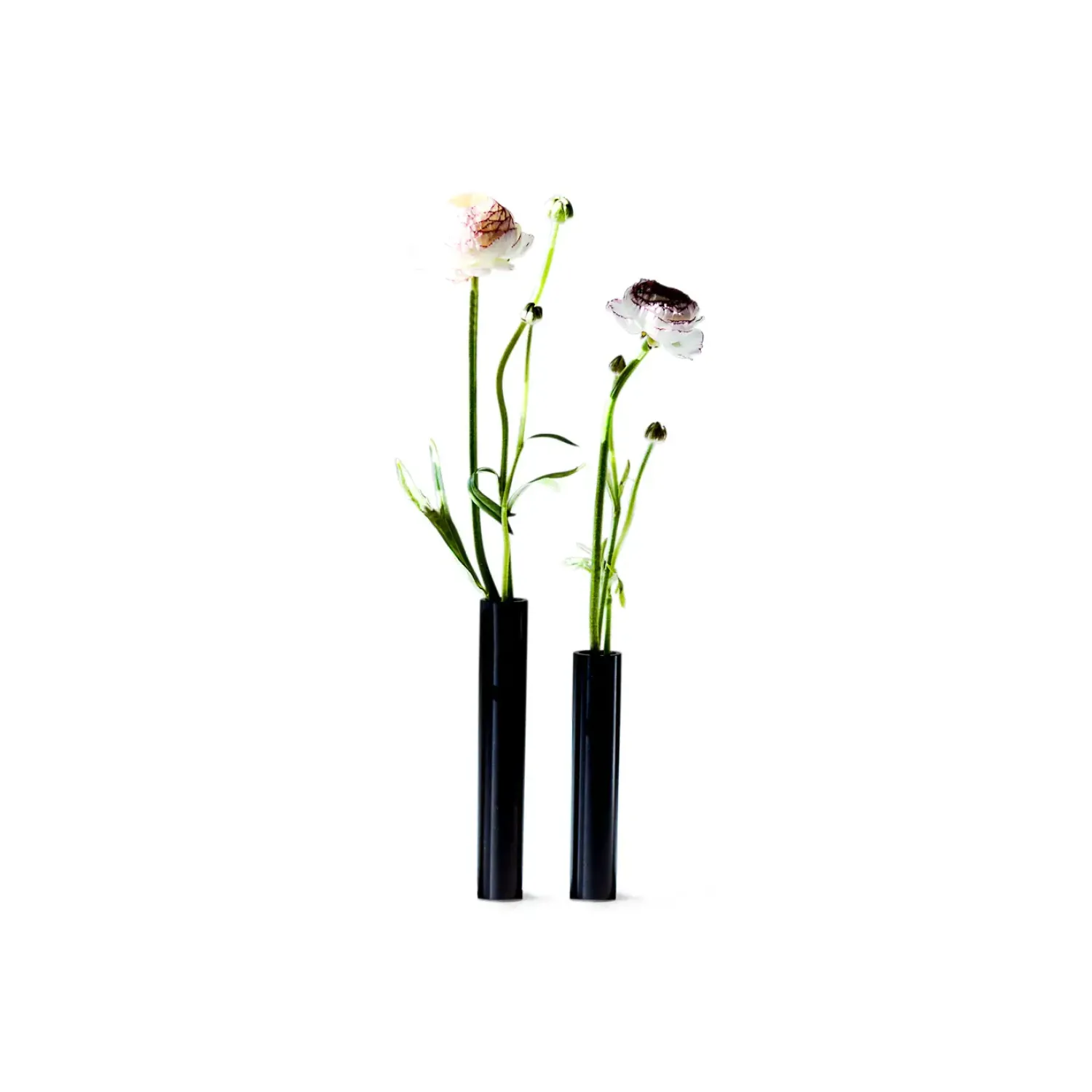 Outlet Kunstindustrien - Slim Vase - Sort - Højde 14 cm