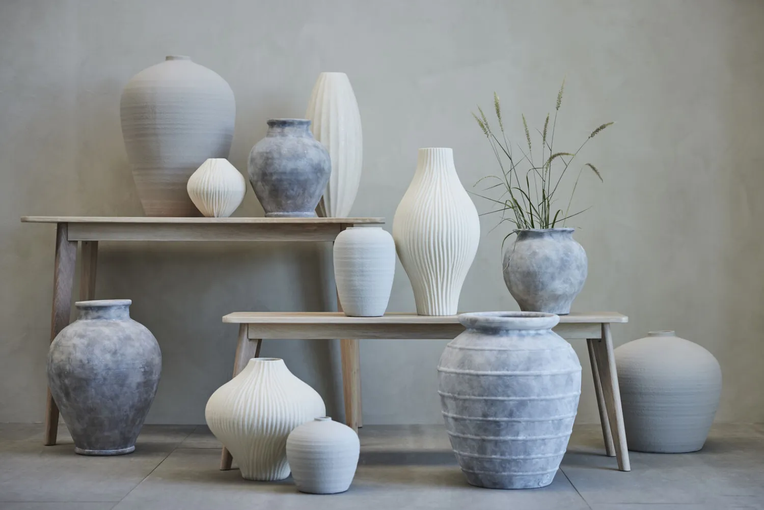 Online Lene Bjerre - Anna vase H33 cm. antik grå